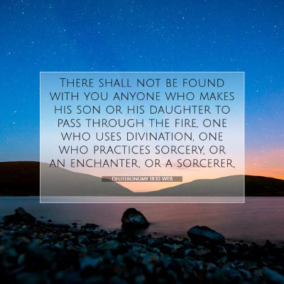 Picture 07 - Deuteronomy 18:10 WEB - There shall not be found with you anyone who - Bible Verse Picture