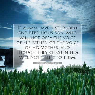 Picture 07 - Deuteronomy 21:18 WEB - If a man have a stubborn and rebellious son, who - Bible Verse Picture