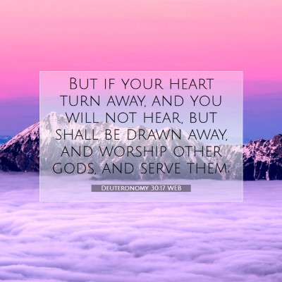 Picture 07 - Deuteronomy 30:17 WEB - But if your heart turn away, and you will not - Bible Verse Picture