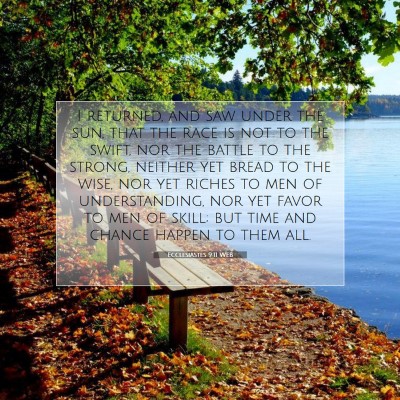 Picture 07 - Ecclesiastes 9:11 WEB - I returned, and saw under the sun, that the race - Bible Verse Picture