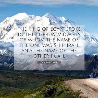 Picture 07 - Exodus 1:15 WEB - The king of Egypt spoke to the Hebrew midwives, - Bible Verse Picture