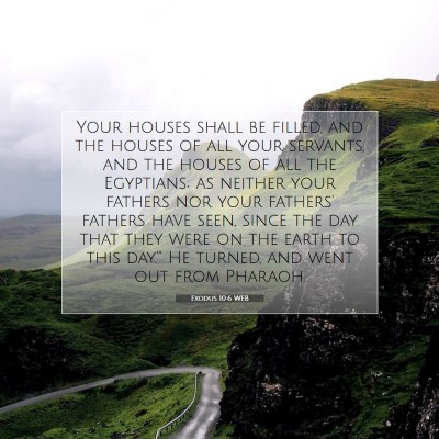 Picture 07 - Exodus 10:6 WEB - Your houses shall be filled, and the houses of - Bible Verse Picture