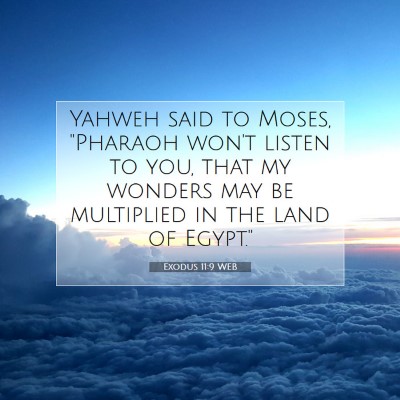Picture 07 - Exodus 11:9 WEB - Yahweh said to Moses, 