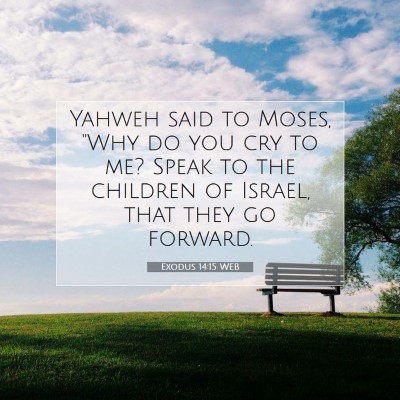 Picture 07 - Exodus 14:15 WEB - Yahweh said to Moses, 