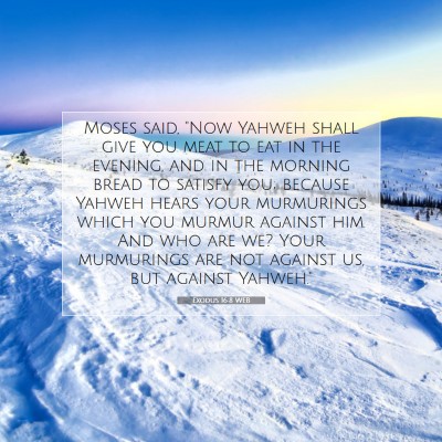Picture 07 - Exodus 16:8 WEB - Moses said, 