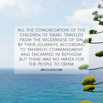 Picture 07 - Exodus 17:1 WEB - All the congregation of the children of Israel - Bible Verse Picture