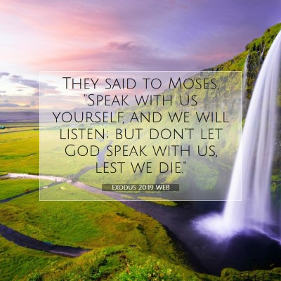 Picture 07 - Exodus 20:19 WEB - They said to Moses, 