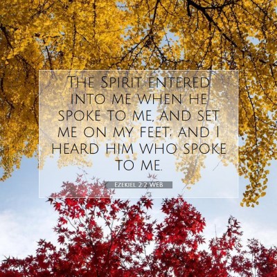 Picture 07 - Ezekiel 2:2 WEB - The Spirit entered into me when he spoke to me, - Bible Verse Picture