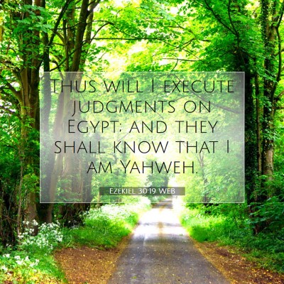Picture 07 - Ezekiel 30:19 WEB - Thus will I execute judgments on Egypt; and they - Bible Verse Picture