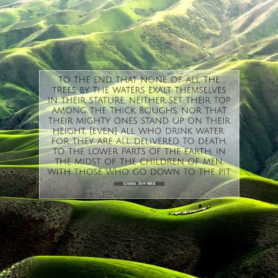 Picture 07 - Ezekiel 31:14 WEB - to the end that none of all the trees by the - Bible Verse Picture