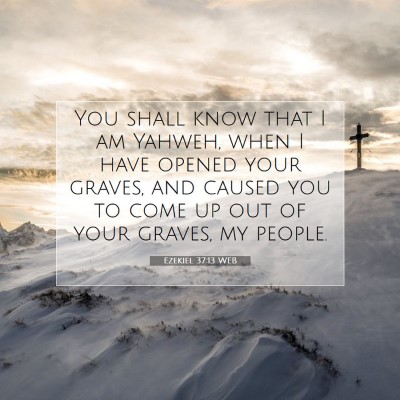 Picture 07 - Ezekiel 37:13 WEB - You shall know that I am Yahweh, when I have - Bible Verse Picture