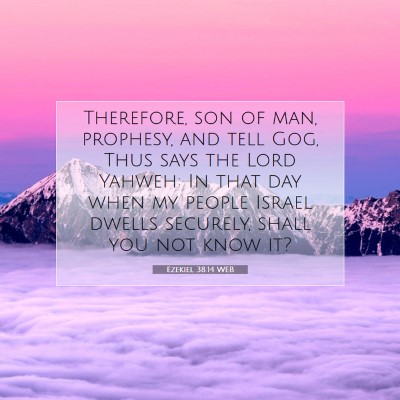 Picture 07 - Ezekiel 38:14 WEB - Therefore, son of man, prophesy, and tell Gog, - Bible Verse Picture