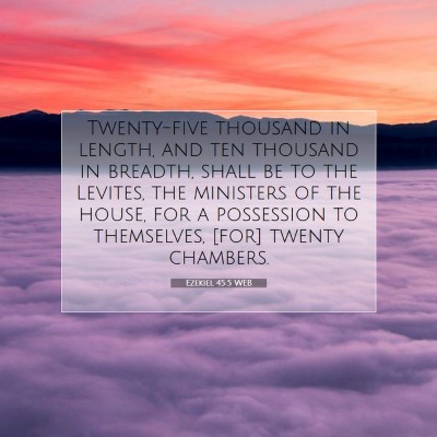 Picture 07 - Ezekiel 45:5 WEB - Twenty-five thousand in length, and ten thousand - Bible Verse Picture