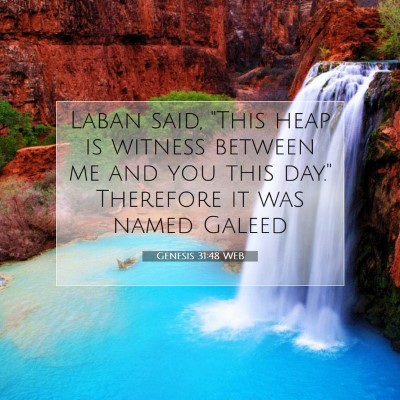 Picture 07 - Genesis 31:48 WEB - Laban said, 