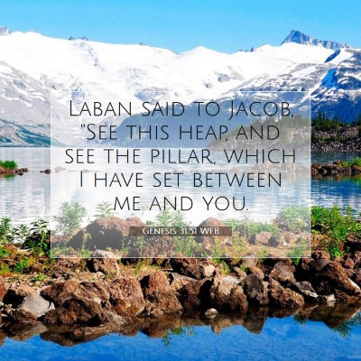 Picture 07 - Genesis 31:51 WEB - Laban said to Jacob, 