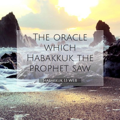 Picture 07 - Habakkuk 1:1 WEB - The oracle which Habakkuk the prophet - Bible Verse Picture