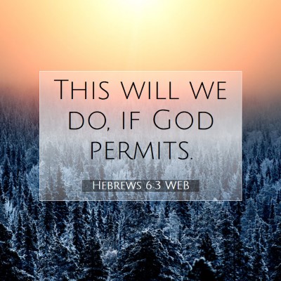Picture 07 - Hebrews 6:3 WEB - This will we do, if God - Bible Verse Picture