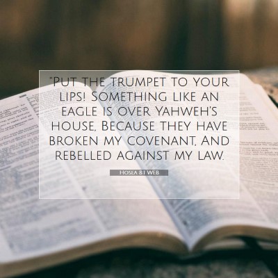 Picture 07 - Hosea 8:1 WEB - 