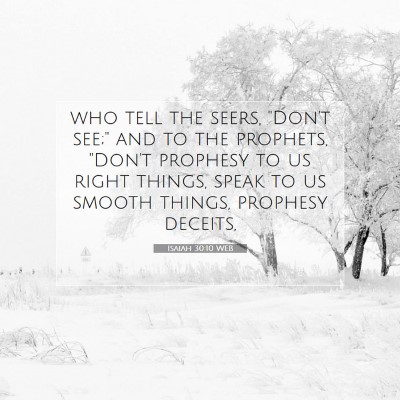 Picture 07 - Isaiah 30:10 WEB - who tell the seers, 