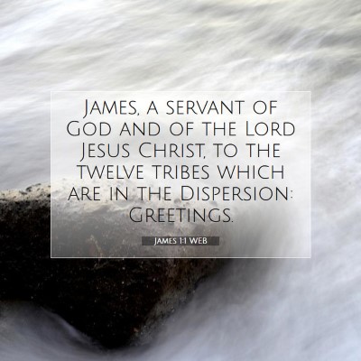 Picture 07 - James 1:1 WEB - James, a servant of God and of the Lord Jesus - Bible Verse Picture