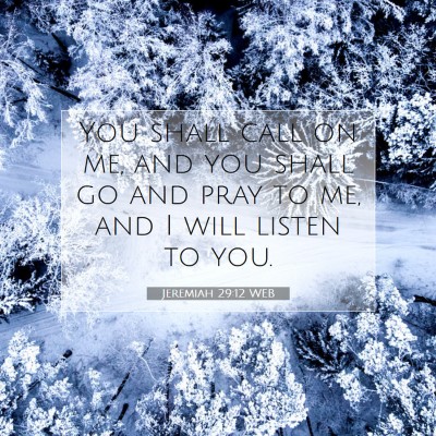 Picture 07 - Jeremiah 29:12 WEB - You shall call on me, and you shall go and pray - Bible Verse Picture