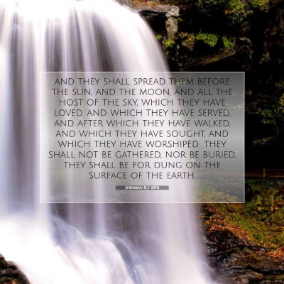 Picture 07 - Jeremiah 8:2 WEB - and they shall spread them before the sun, and - Bible Verse Picture