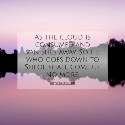 Picture 07 - Job 7:9 WEB - As the cloud is consumed and vanishes away, So he - Bible Verse Picture