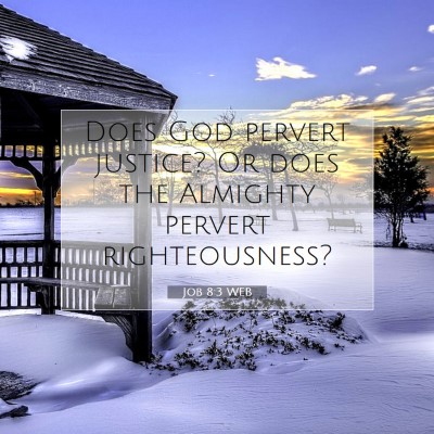 Picture 07 - Job 8:3 WEB - Does God pervert justice? Or does the Almighty - Bible Verse Picture
