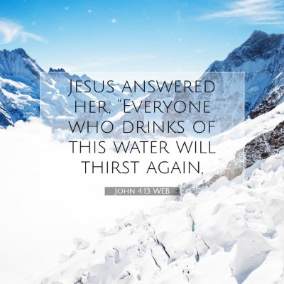 Picture 07 - John 4:13 WEB - Jesus answered her, 