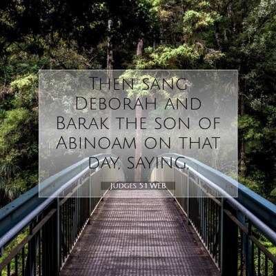 Picture 07 - Judges 5:1 WEB - Then sang Deborah and Barak the son of Abinoam on - Bible Verse Picture