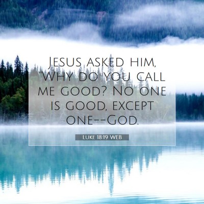 Picture 07 - Luke 18:19 WEB - Jesus asked him, 