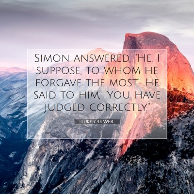 Picture 07 - Luke 7:43 WEB - Simon answered, 