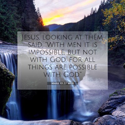 Picture 07 - Mark 10:27 WEB - Jesus, looking at them, said, 
