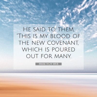 Picture 07 - Mark 14:24 WEB - He said to them, 