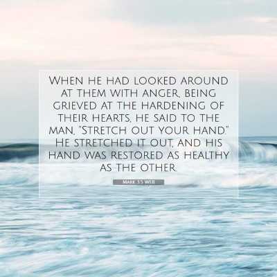 Picture 07 - Mark 3:5 WEB - When he had looked around at them with anger, - Bible Verse Picture