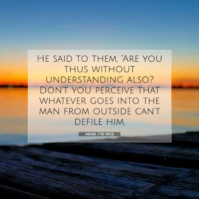 Picture 07 - Mark 7:18 WEB - He said to them, 