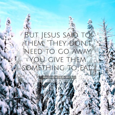 Picture 07 - Matthew 14:16 WEB - But Jesus said to them, 