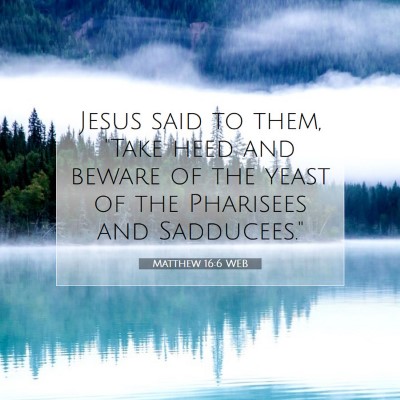 Picture 07 - Matthew 16:6 WEB - Jesus said to them, 