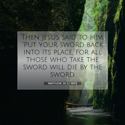 Picture 07 - Matthew 26:52 WEB - Then Jesus said to him, 