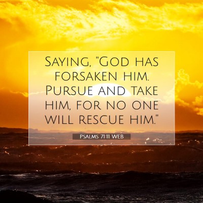 Picture 07 - Psalms 71:11 WEB - Saying, 