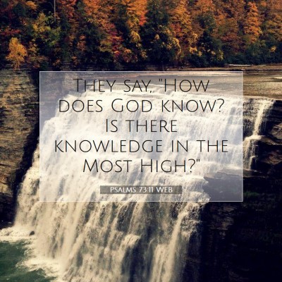 Picture 07 - Psalms 73:11 WEB - They say, 