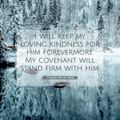 Picture 07 - Psalms 89:28 WEB - I will keep my loving kindness for him - Bible Verse Picture