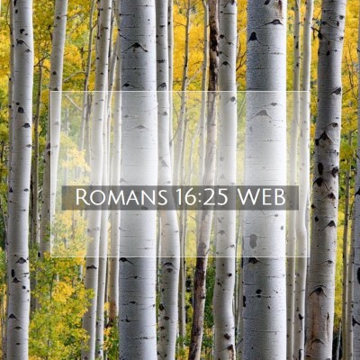 Picture 07 - Romans 16:25 WEB -  - Bible Verse Picture