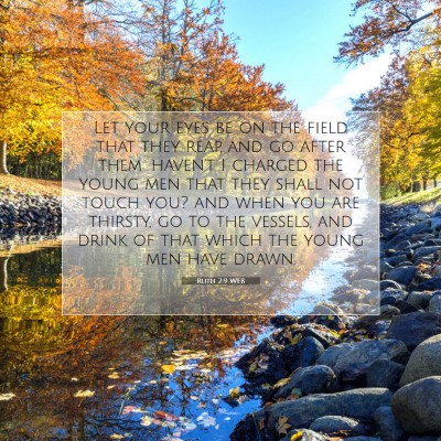 Picture 07 - Ruth 2:9 WEB - Let your eyes be on the field that they reap, and - Bible Verse Picture