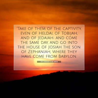 Picture 07 - Zechariah 6:10 WEB - 