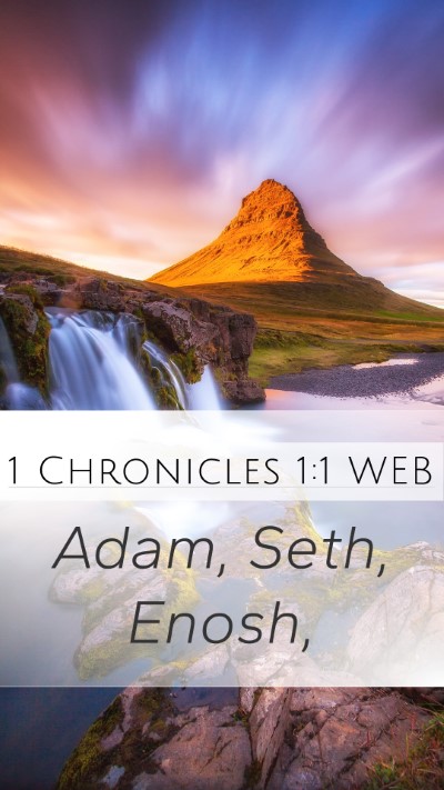 1 Chronicles 1:1 WEB Bible Verse Image