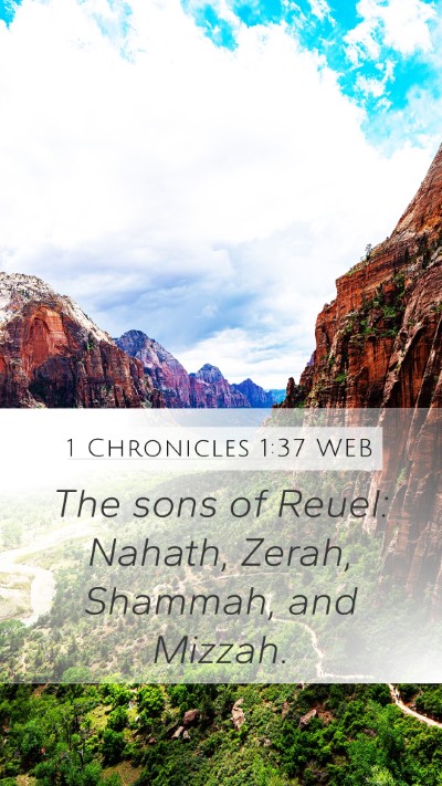 1 Chronicles 1:37 WEB Bible Verse Image