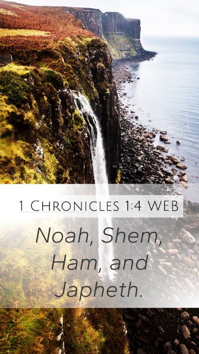 1 Chronicles 1:4 WEB Bible Verse Image