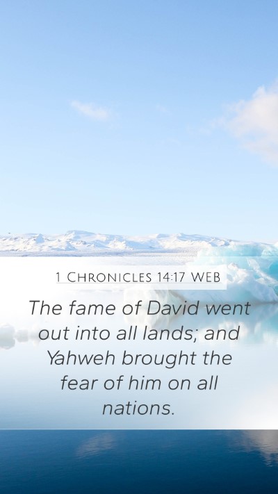 1 Chronicles 14:17 WEB Bible Verse Image