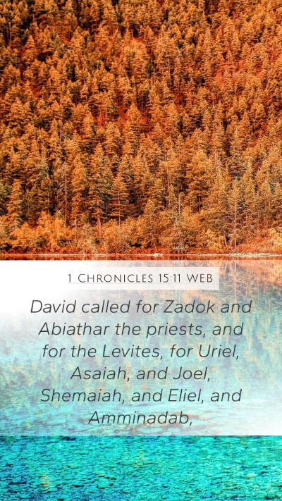 1 Chronicles 15:11 WEB Bible Verse Image
